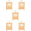 5Pièces Cage Suspendue En Bambou Multi Couleur Pour Petits Animaux 9