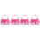 4Pcs Cute Pink Plastic Pirate Chest Small Treasure Storage Box 5