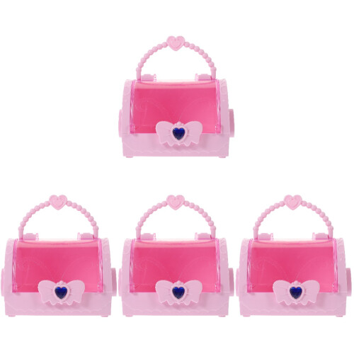 4Pcs Cute Pink Plastic Pirate Chest Small Treasure Storage Box 2