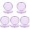 5Pcs Compact Purple Denture Storage Case Pc Material Portable Holder 4