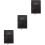 3Pcs Portable Black Office Planner Books Paper Note Pads 6