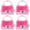 4Pcs Cute Pink Plastic Pirate Chest Small Treasure Storage Box 6