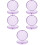 5Pcs Compact Purple Denture Storage Case Pc Material Portable Holder 9
