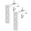 3Sets White L-Shaped Projector Screen Wall Mount Brackets 3