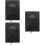 3Pcs Portable Black Office Planner Books Paper Note Pads 8