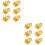 12Pcs Adjustable Gold Earring Backs Copper Ear Lifters for 6