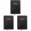 3Pcs Portable Black Office Planner Books Paper Note Pads 3