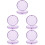 5Pcs Compact Purple Denture Storage Case Pc Material Portable Holder 8