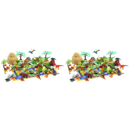 100St Kinderdino Speelgoed, Stevige Plastic Figuren Voor Creatief 1