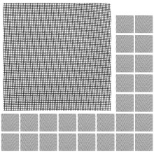 150Pcs Garden Plant Pot Cushions Black Fiberglass Mesh for Drainage