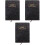 3Pcs Portable Black Office Planner Books Paper Note Pads 4