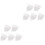 10Pcs Transparent Holder Boxes Easy Carry Tooth Storage Cases 4