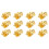 12Pcs Adjustable Gold Earring Backs Copper Ear Lifters for 2