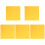 10Pcs Yellow Felt Panel for Office and Music Room Use 1