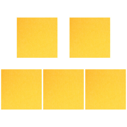 10Pcs Yellow Felt Panel for Office and Music Room Use