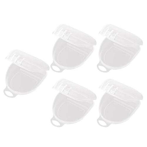 10Pcs Transparent Holder Boxes Easy Carry Tooth Storage Cases