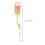 2Pcs Baby Bottle Brush Multi-Color Silicone Long Handle Cleaning Tool 3