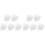 10Pcs Transparent Holder Boxes Easy Carry Tooth Storage Cases 3