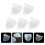 10Pcs Transparent Holder Boxes Easy Carry Tooth Storage Cases 8