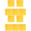 10Pcs Yellow Felt Panel for Office and Music Room Use 4