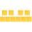 10Pcs Yellow Felt Panel for Office and Music Room Use 2