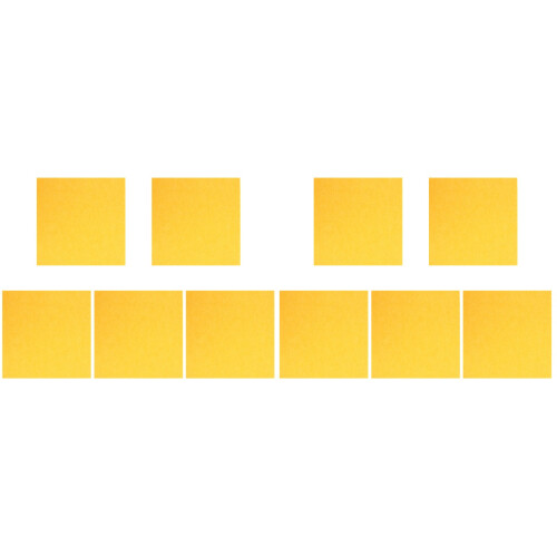 10Pcs Yellow Felt Panel for Office and Music Room Use 1