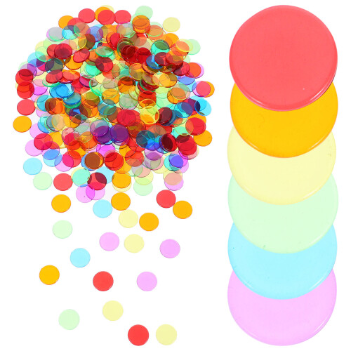 1500Pcs Small Plastic Chips Poker Game Counting Markers 2