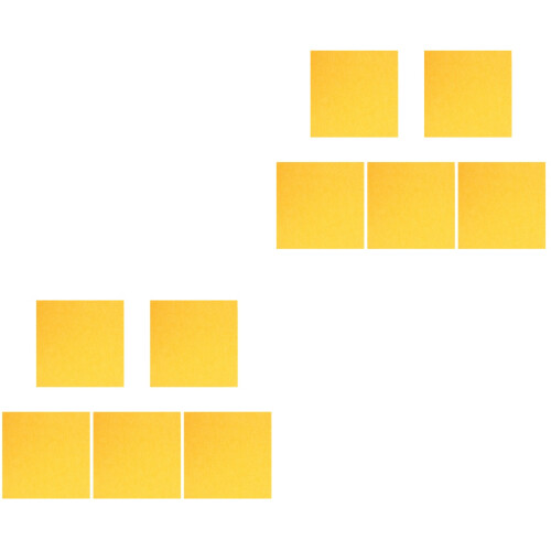10Pcs Yellow Felt Panel for Office and Music Room Use 2