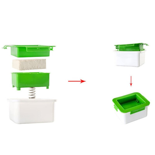 Food Press Strainer, Vegan Friendly Machine, Durable Odorless Press with Drip Tray, Space Saving Drainage Device 2