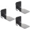3Pcs Black Metal Wall Mounted Floating Book Shelf for Home 6