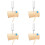 4Sets Educational Tuning Forks Metal Set for Physical Experiment Kids 4