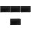 4Pcs Handmade Pattern Notebook Cover Black Imitation 4