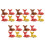 20Pcs Ceramic Chopstick Rest Rack for Home Tableware Holder 5