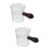 2Pcs Multi-Function Glass Pitchers with Wood Handle for Milk and Cream 8