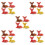 20Pcs Ceramic Chopstick Rest Rack for Home Tableware Holder 3