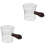 2Pcs Multi-Function Glass Pitchers with Wood Handle for Milk and Cream 5
