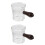 2Pcs Multi-Function Glass Pitchers with Wood Handle for Milk and Cream 6