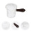 2Pcs Multi-Function Glass Pitchers with Wood Handle for Milk and Cream 10