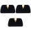3Pcs Black Decorative Evening Bag Body Handbag 2
