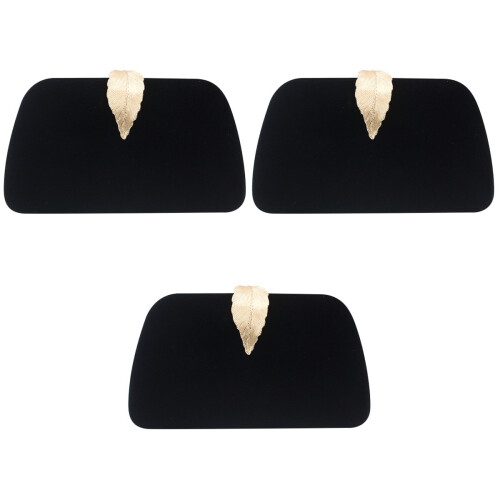 3Pcs Black Decorative Evening Bag Body Handbag 1