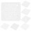 12Pcs Quilting Frames for Hand Quilting with Clear Marking Lines White 3