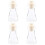 4Pcs Durable Laboratory Bottles Flask Set with Cork and Scale 7