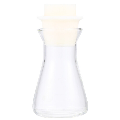 4Pcs Durable Laboratory Bottles Flask Set with Cork and Scale 2