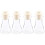 4Pcs Durable Laboratory Bottles Flask Set with Cork and Scale 6
