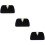 3Pcs Black Decorative Evening Bag Body Handbag 7