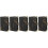 5Pcs Black A6 PU Notepad Binder Cover Anti-Slip Planner Shell 11