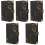 5Pcs Black A6 PU Notepad Binder Cover Anti-Slip Planner Shell 5