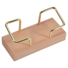 Porta Biglietti da Visita Organizzatore Espositore da Scrivania Espositore per Promemoria Accessori Scaffale da Tavolo per la Casa, Colore Legno di
