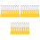 30Pcs Compact Plastic Scratcher Tools Durable Yellow Scrapers 3