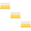 30Pcs Compact Plastic Scratcher Tools Durable Yellow Scrapers 9